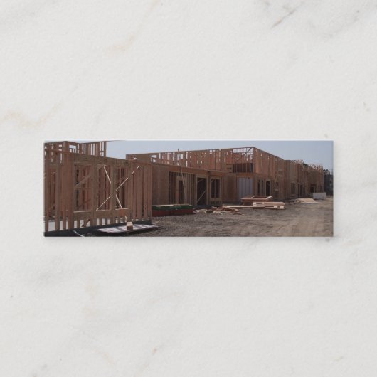 Carte De Visite Mini Nouvelle construction à la maison (Devant)