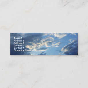 Carte De Visite Mini Nuages bleus