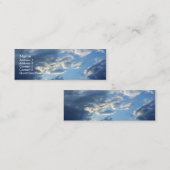 Carte De Visite Mini Nuages bleus (Devant / Derrière)
