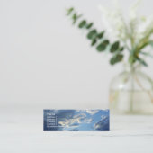 Carte De Visite Mini Nuages bleus (Debout devant)