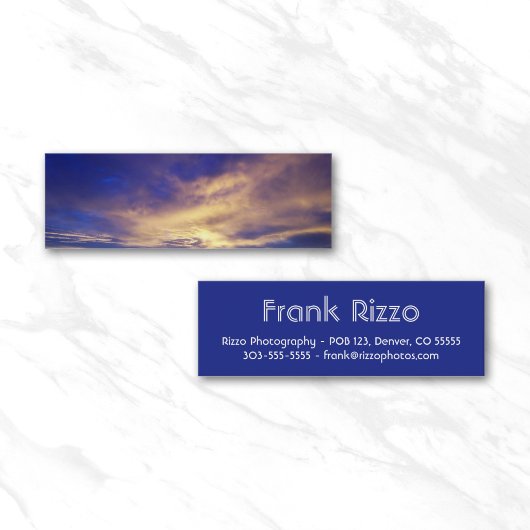 Carte De Visite Mini Nuages Lumineux Photo