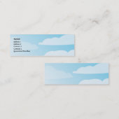 Carte De Visite Mini Nuages - maigres (Devant / Derrière)