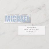 Carte De Visite Mini Nuages | Photographie (Devant / Derrière)