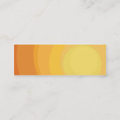 Carte De Visite Mini Nuances oranges de cercle - maigres (Dos)