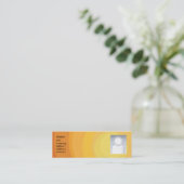 Carte De Visite Mini Nuances oranges de cercle - maigres (Debout devant)