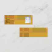 Carte De Visite Mini Nuances oranges - maigres (Devant / Derrière)