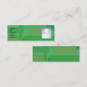 Carte De Visite Mini Nuances vertes - maigres (Devant / Derrière)
