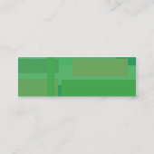 Carte De Visite Mini Nuances vertes - maigres (Dos)
