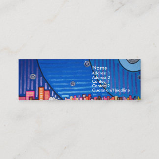 Carte De Visite Mini Nuit Brillante