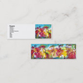 Carte De Visite Mini NUIT DU CARNAVAL / Mascarade vénitienne,, Musique (Devant / Derrière)