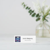 Carte De Visite Mini Nuit lunaire Big Moon Paysage (Debout devant)