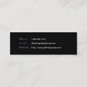 Carte De Visite Mini Objectif de caméra professionnel de photographe (Dos)