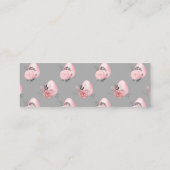 Carte De Visite Mini Oeufs de Pâques rose vif délicieuse Fille Printemp (Dos)