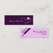 Carte De Visite Mini oiseaux de mod (Devant / Derrière)