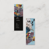 CARTE DE VISITE MINI OISEAUX DE PRINTEMPS / BEAUTÉ MODE COSTUME DESIGNE (Devant / Derrière)