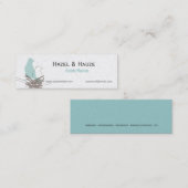 Carte De Visite Mini Oiseaux nichant la planification d'événements de (Devant / Derrière)