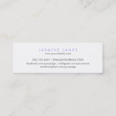 Carte De Visite Mini ombre bon marché de maquilleur de budget chic (Dos)