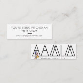 Carte De Visite Mini On vous lance une arnaque de MLM - petit (Devant / Derrière)