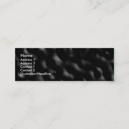 Carte De Visite Mini Ondulations sombres (Devant)