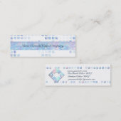 Carte De Visite Mini Opale triple lune (Devant / Derrière)