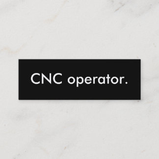 Carte De Visite Mini opérateur cnc.