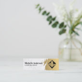 Carte De Visite Mini Or brossé | Armoire | Agent immobilier (Debout devant)