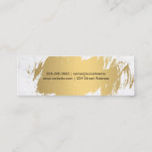 Carte De Visite Mini Or brossé | Armoire | Agent immobilier (Dos)