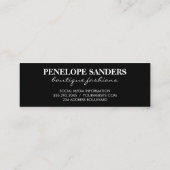 Carte De Visite Mini Or brossé et éclaboussé (Dos)