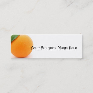 Carte De Visite Mini Orange