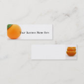 Carte De Visite Mini Orange (Devant / Derrière)