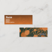 Carte De Visite Mini Orange d'ÉCLABOUSSURE de RUE (Devant / Derrière)