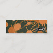 Carte De Visite Mini Orange d'ÉCLABOUSSURE de RUE (Dos)