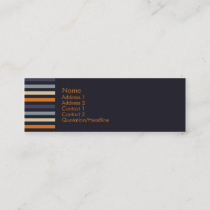 Carte De Visite Mini Orange et bleu • Profilecard