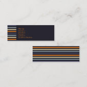 Carte De Visite Mini Orange et bleu • Profilecard (Devant / Derrière)