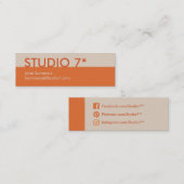 Carte De Visite Mini Orange - Série naturelle (Devant / Derrière)