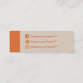Carte De Visite Mini Orange - Série naturelle (Dos)