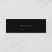 Carte De Visite Mini Orange Spring 1 -Photographie florale (Dos)