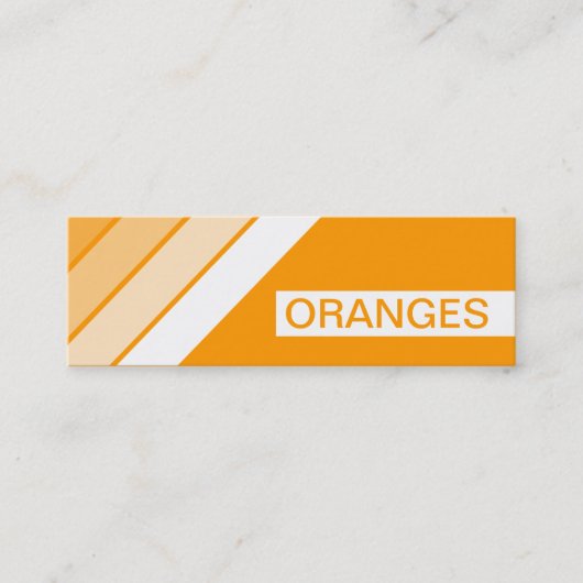 CARTE DE VISITE MINI ORANGES (Devant)