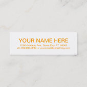 CARTE DE VISITE MINI ORANGES (Dos)