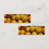 Carte De Visite Mini Oranges fruits Floride marché orange (Devant / Derrière)