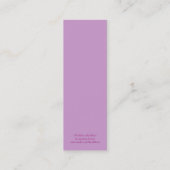 Carte De Visite Mini Orchidées en signet de pluie (Dos)