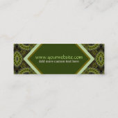 Carte de visite mini Organic Earth Art (Dos)