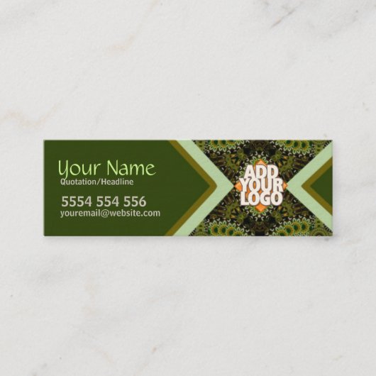 Carte de visite mini Organic Earth Art (Devant)