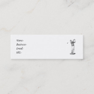 Carte De Visite Mini Oscillation de golf - maigre