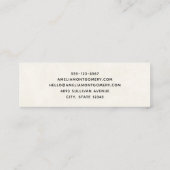 Carte De Visite Mini Ours en peluche mignonne avec cadeaux de Noël (Dos)