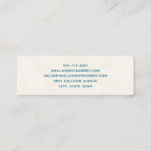 Carte De Visite Mini Ours en peluche mignonne avec cadeaux Joyeux Noël (Dos)