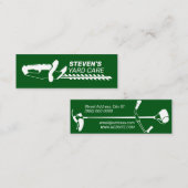 Carte De Visite Mini Outils de cour inspirés professionnel (Devant / Derrière)