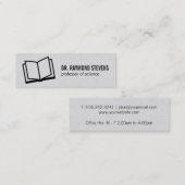 Carte De Visite Mini Ouvrir le livre II (Devant / Derrière)