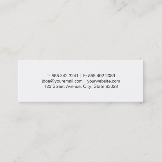 Carte De Visite Mini Pack Canine | Entraînement de chien Texture rustiq (Dos)