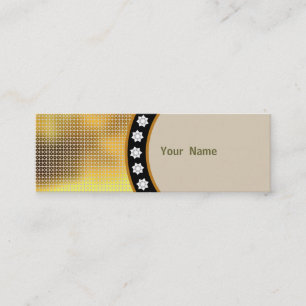 Carte De Visite Mini Paillette dorée